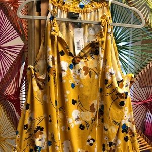 Women’s mustard yellow top